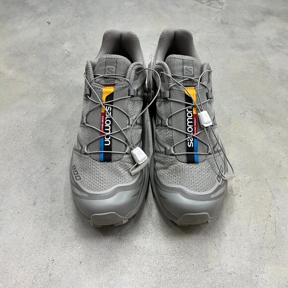 Salomon XT-6 Men's Size 9 Ghost Grey Grey Flannel 474448 - New - Picture 4 of 7